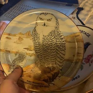 Glass oval plate 1980